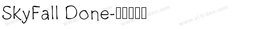 SkyFall Done字体转换
